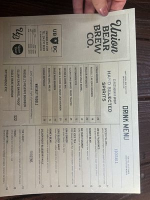 Menu photo 5 Union Bear Brewing Company Plano, TX Menu photo 5 Union Bear Brewing Company Plano, TX