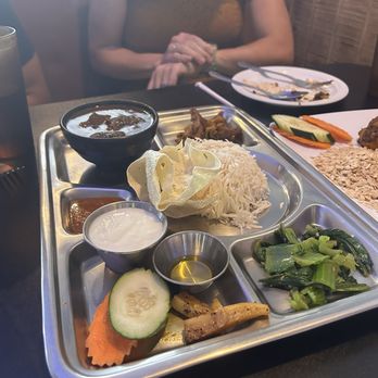 Momo House - Goat Thali Set - Himalayan/Nepalese Near Me - Houston, Texas Momo House - Goat Thali Set - Himalayan/Nepalese Near Me - Houston, Texas