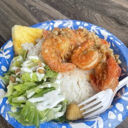 Garlic shrimp plate Garlic shrimp plate