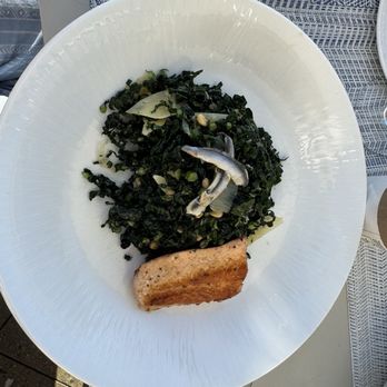 Treo Kitchen & Bar - Half of a Kale salad with salmon very delicious - big portion - American Near Me - Chula Vista, California Treo Kitchen & Bar - Half of a Kale salad with salmon very delicious - big portion - American Near Me - Chula Vista, California