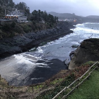 Inn At Arch Rock - View from our balcony Room 19 - Hotels Near Me - Depoe Bay, Oregon Inn At Arch Rock - View from our balcony Room 19 - Hotels Near Me - Depoe Bay, Oregon