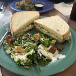 Egg Salad on White - w/ Garden Salad Egg Salad on White - w/ Garden Salad