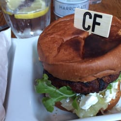 Cafe Football - Awesome lamb burger!