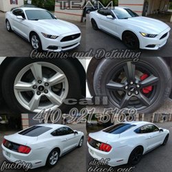 Team Detailing and Customs - Badge, caliber and rim dip!
