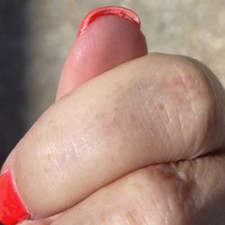 Lily Nails and Spa - Messy product under nail,dip not to side edges