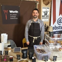 Old Familiar Barbershop - They had a pop-up shop with baked goods for Valentin's day by the talented Andrew Worth!