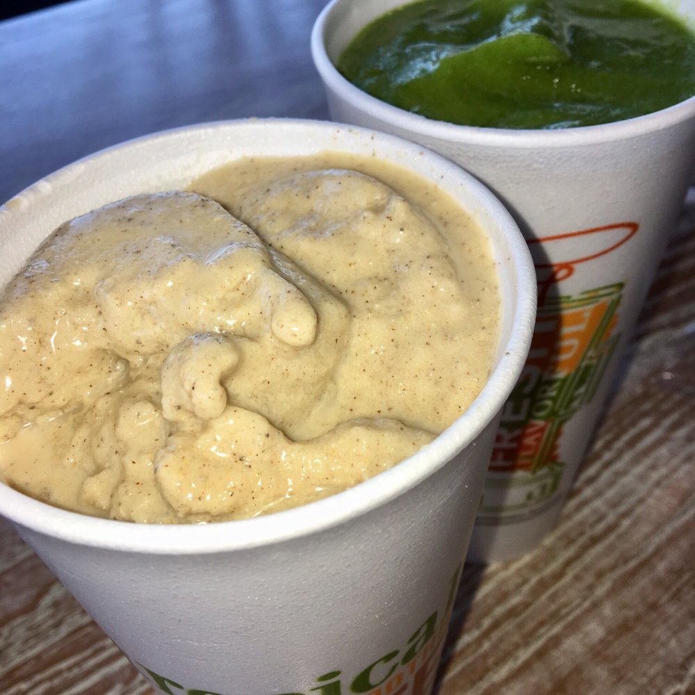 Tropical Smoothie Cafe - Banana, peanut butter with all kinds of deliciousness of spices blended in.   Smooth creamy very good! - Juice Bars & Smoothies Near Me - Hoover, Alabama
