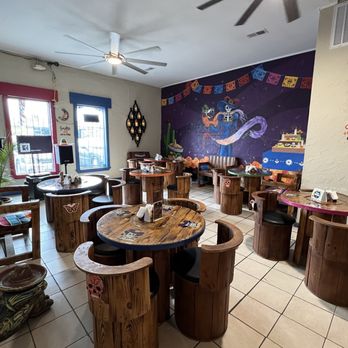 La Calavera Garbancera - One side of restaurant - Mexican Near Me - San Antonio, Texas La Calavera Garbancera - One side of restaurant - Mexican Near Me - San Antonio, Texas