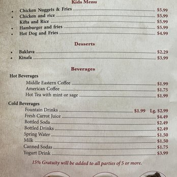 King O Falafel - Menu front - Mediterranean Near Me - Kissimmee, Florida King O Falafel - Menu front - Mediterranean Near Me - Kissimmee, Florida