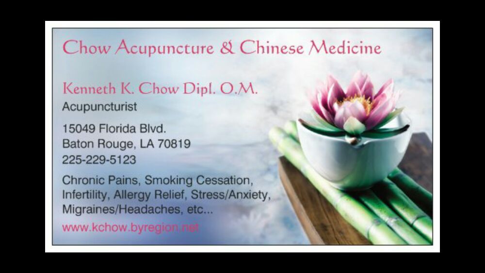 CHOW ACUPUNCTURE AND CHINESE MEDICINE Updated September 2024 15049