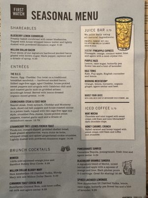 Menu photo 3 First Watch Augusta, GA
