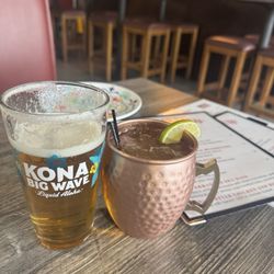 Bayview Tavern of Seaford - Pineapple Bourbon Mule - with ginger beer and lime juice in a cold copper mug. really good.