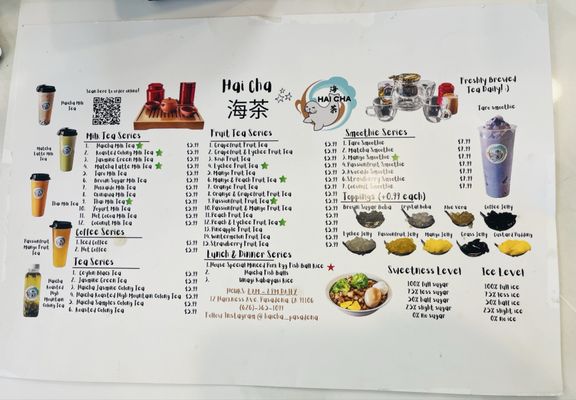 Menu photo 1 HaiCha Pasadena, CA
