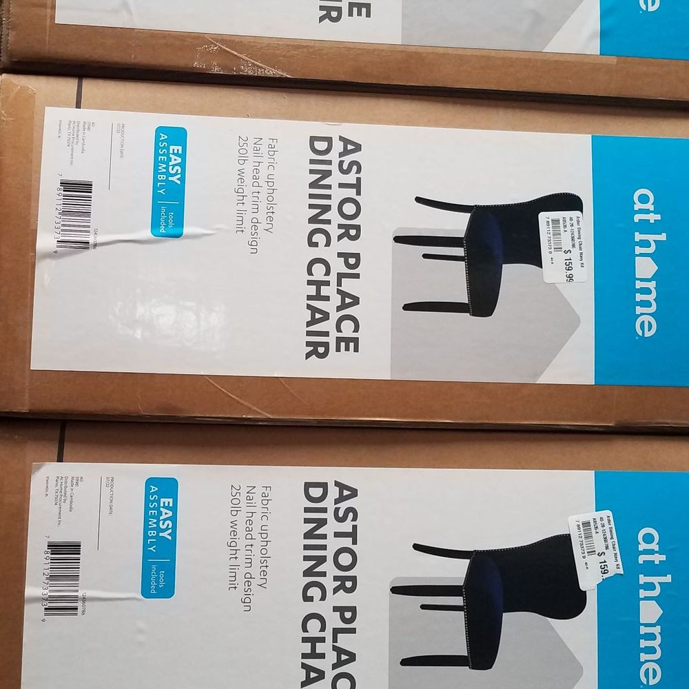At Home - dining room chairs -leg assembly required - Furniture Stores Near Me - Manchester, Connecticut