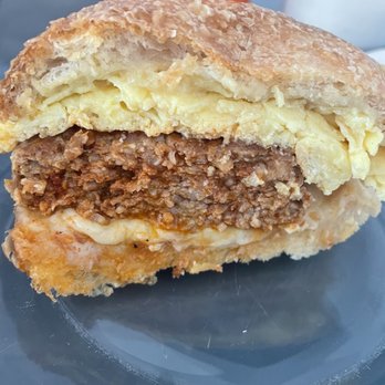 C&B - Chorizo and Egg Sandwich Breakfast - Coffee & Tea Near Me - New York, New York