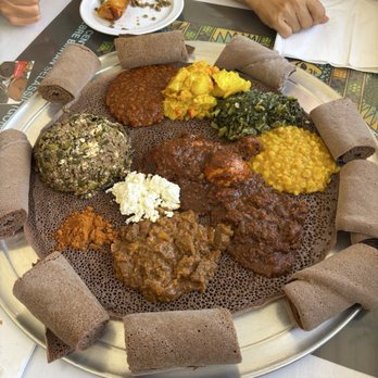 Addis Ethiopian Restaurant - Addis Combination (Serves 2) - Ethiopian Near Me - Oakland, California Addis Ethiopian Restaurant - Addis Combination (Serves 2) - Ethiopian Near Me - Oakland, California