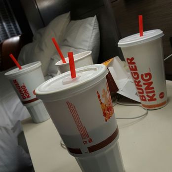 Burger King - Two large sodas and two large smoke-flavored coke icees - Burgers Near Me - Edina, Minnesota