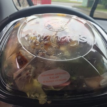 Wendy's - a salad in a plastic container - Fast Food Near Me - Leduc, Alberta