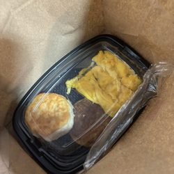 McDonald's - Wanted the hot cakes with sausage and got this. gladly can say i will not be returning.