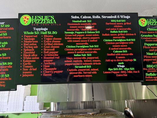 Menu photo 1 Leslie’s Pizzeria Downey, CA Menu photo 1 Leslie’s Pizzeria Downey, CA