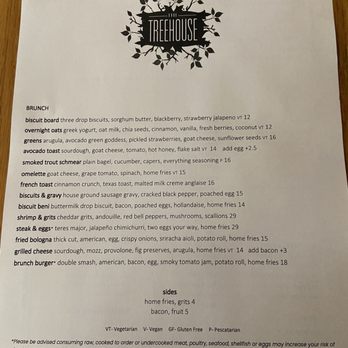 The Treehouse - Brunch Menu - New American Near Me - Nashville, Tennessee The Treehouse - Brunch Menu - New American Near Me - Nashville, Tennessee