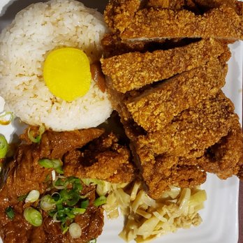 Corner Beef Noodle House - Pork cutlet and rice plate with bean curd and bamboo shoots - Taiwanese Near Me - El Monte, California Corner Beef Noodle House - Pork cutlet and rice plate with bean curd and bamboo shoots - Taiwanese Near Me - El Monte, California