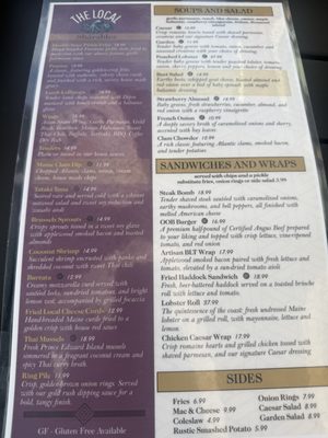 Menu photo 3 The Local OOB Old Orchard Beach, ME Menu photo 3 The Local OOB Old Orchard Beach, ME