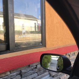 a reflection in a side view mirror