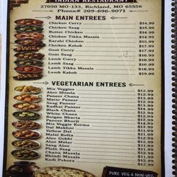 Westwood Cafe - Menu Page 1