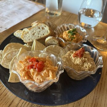 The Feisty Pigeon - Pimento cheese and hummus flight - Wine Bars Near Me - Johnson City, Tennessee The Feisty Pigeon - Pimento cheese and hummus flight - Wine Bars Near Me - Johnson City, Tennessee