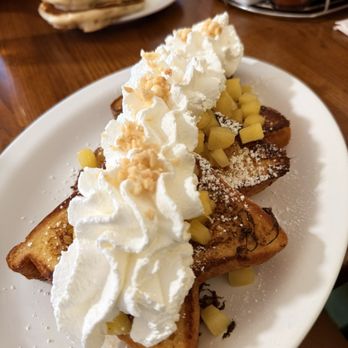 Eggs 'n Things - Hawaiian Sweet Bread French Toast with pineapples , whipped cream and crushed macadamias - Breakfast & Brunch Near Me - Honolulu, Hawaii Eggs 'n Things - Hawaiian Sweet Bread French Toast with pineapples , whipped cream and crushed macadamias - Breakfast & Brunch Near Me - Honolulu, Hawaii