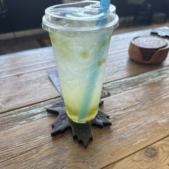 The Happy Tree Cafe - Lotus with peach pineapple coconut and green apple popping boba - Cafes Near Me - Kelso, Washington The Happy Tree Cafe - Lotus with peach pineapple coconut and green apple popping boba - Cafes Near Me - Kelso, Washington