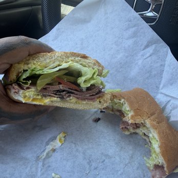 Sunrise Market - Pastrami sandwich on French roll - Grocery Near Me - Burlingame, California Sunrise Market - Pastrami sandwich on French roll - Grocery Near Me - Burlingame, California