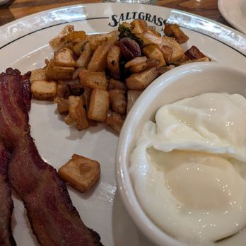 Saltgrass Steak House - Breakfast eggs, potatoes, and bacon. - Seafood Near Me - Las Vegas, Nevada