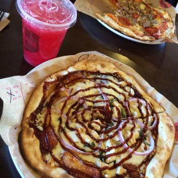 MOD Pizza - Caspian Pizza and Marion Blackberry Lemonade. Pretty tasty! Mad Dog pizza in the background. - Pizza Near Me - Valencia, California MOD Pizza - Caspian Pizza and Marion Blackberry Lemonade. Pretty tasty! Mad Dog pizza in the background. - Pizza Near Me - Valencia, California