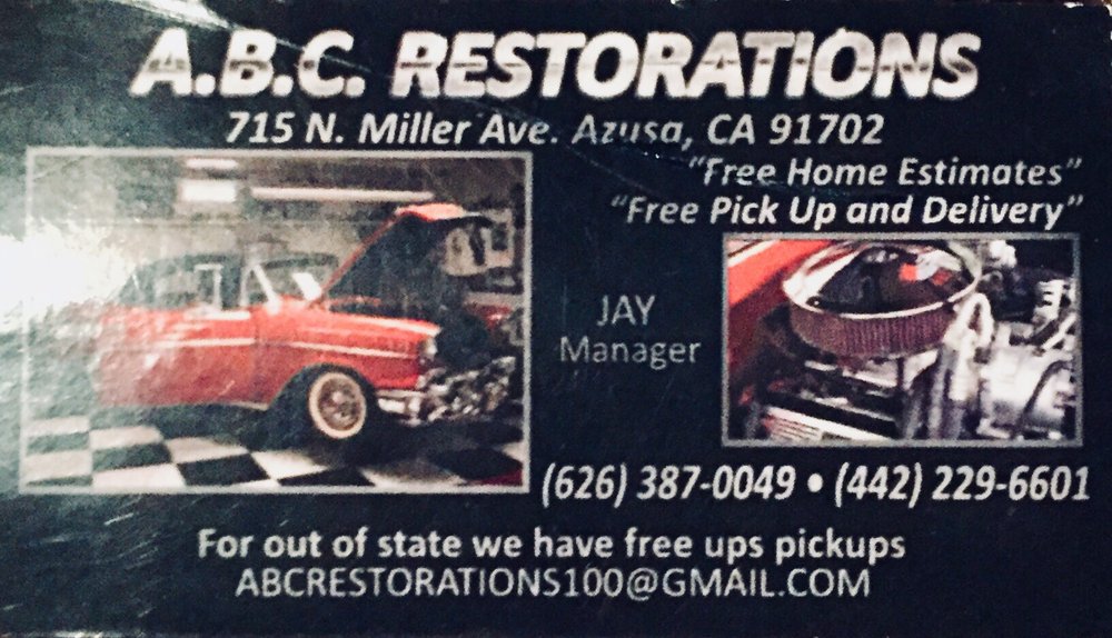 ABC RESTORATIONS 715 N Miller Ave, Azusa, California Auto Repair