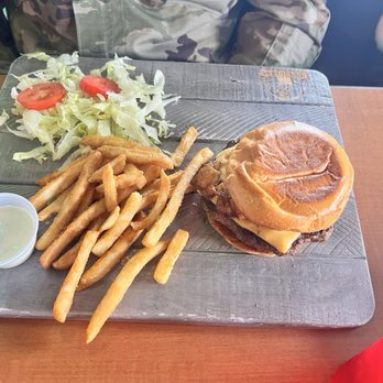 Beer Belly - Hangover burger with fries and toppings - American Near Me - Radcliff, Kentucky