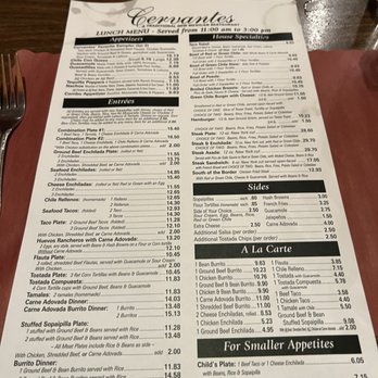 Cervantes Restaurant & Lounge - Lunch menu - Lounges Near Me - Albuquerque, New Mexico Cervantes Restaurant & Lounge - Lunch menu - Lounges Near Me - Albuquerque, New Mexico