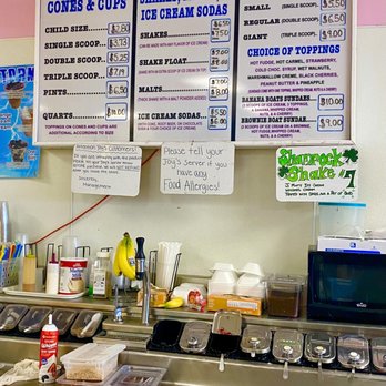 Joy's Ice Cream Plus - menus on the wall - Ice Cream & Frozen Yogurt Near Me - Fort Pierce, Florida
