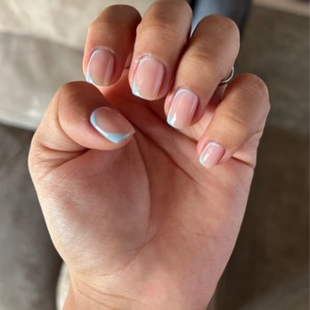 Maile's Nails - The result, I went with a light blue to match my toes. - Nail Salons Near Me - Chula Vista, California Maile's Nails - The result, I went with a light blue to match my toes. - Nail Salons Near Me - Chula Vista, California