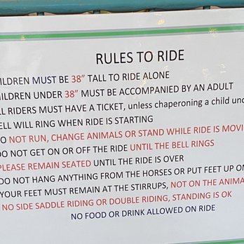 Tilden Regional Park Merry-Go-Round - Carousel rules - Carousels Near Me - Berkeley, California