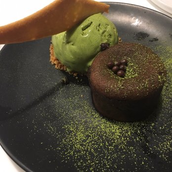 Spot Dessert Bar - Matcha Lava Cake with Green Tea ice cream - Desserts Near Me - Flushing, New York