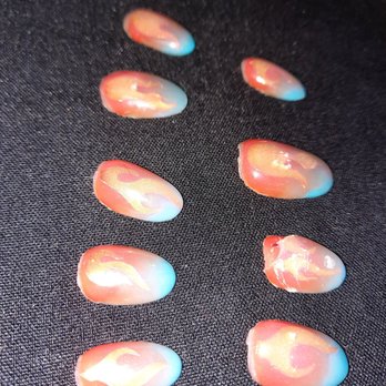 The Nail Room - A week and a half later!! I wish the photos showed the THICKNESS, HORRIBLE! 3phone calls,$100,4.5 hours, 9 days! - Nail Salons Near Me - Wilmington, North Carolina The Nail Room - A week and a half later!! I wish the photos showed the THICKNESS, HORRIBLE! 3phone calls,$100,4.5 hours, 9 days! - Nail Salons Near Me - Wilmington, North Carolina
