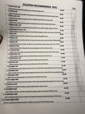 Menu photo 2 Goldfish Sushi Haltom City, TX
