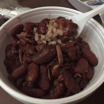 Po Melvin's - Cup of red beans and rice. It was delicious! - American Near Me - Irving, Texas