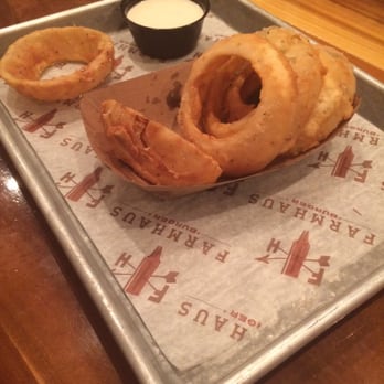 Farmhaus Burger - Onion rings! - Burgers Near Me - Augusta, Georgia