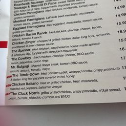 Partial menu