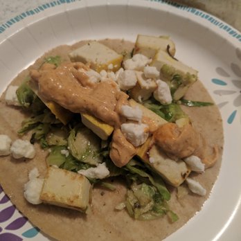Meez Meals - Brussel Sprout/Tofu tacos - Food Delivery Services Near Me Meez Meals - Brussel Sprout/Tofu tacos - Food Delivery Services Near Me