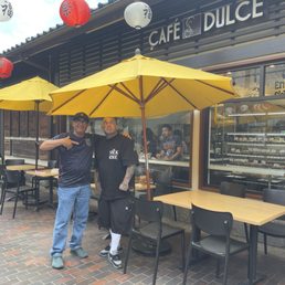 We saw the Sick One enjoying some desserts and coffee at Cafe Dulce.