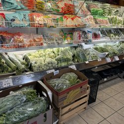 Asian Market - Asian Produce, Chinese Spinach, Bean Sprouts, Bok Choi, Green onions
